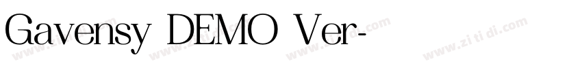 Gavensy DEMO Ver字体转换